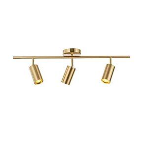 NEW! Modo Lighting Adjustable Track Lighting 3 Lights - Gold, Brushed Brass